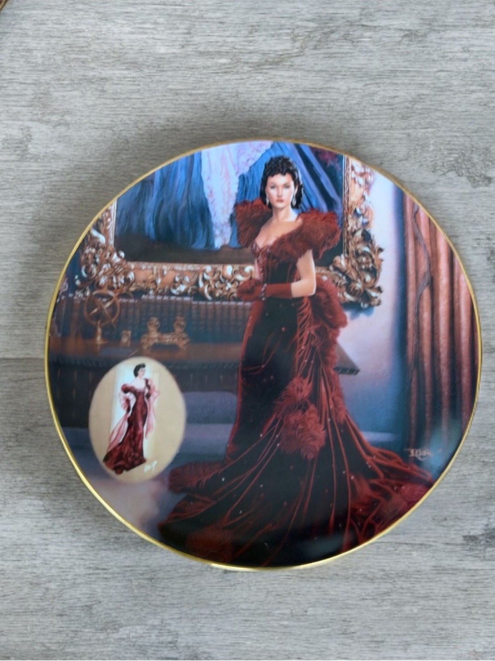 Gone With The Wind - 1993 The Red Dress - Collectable Plate